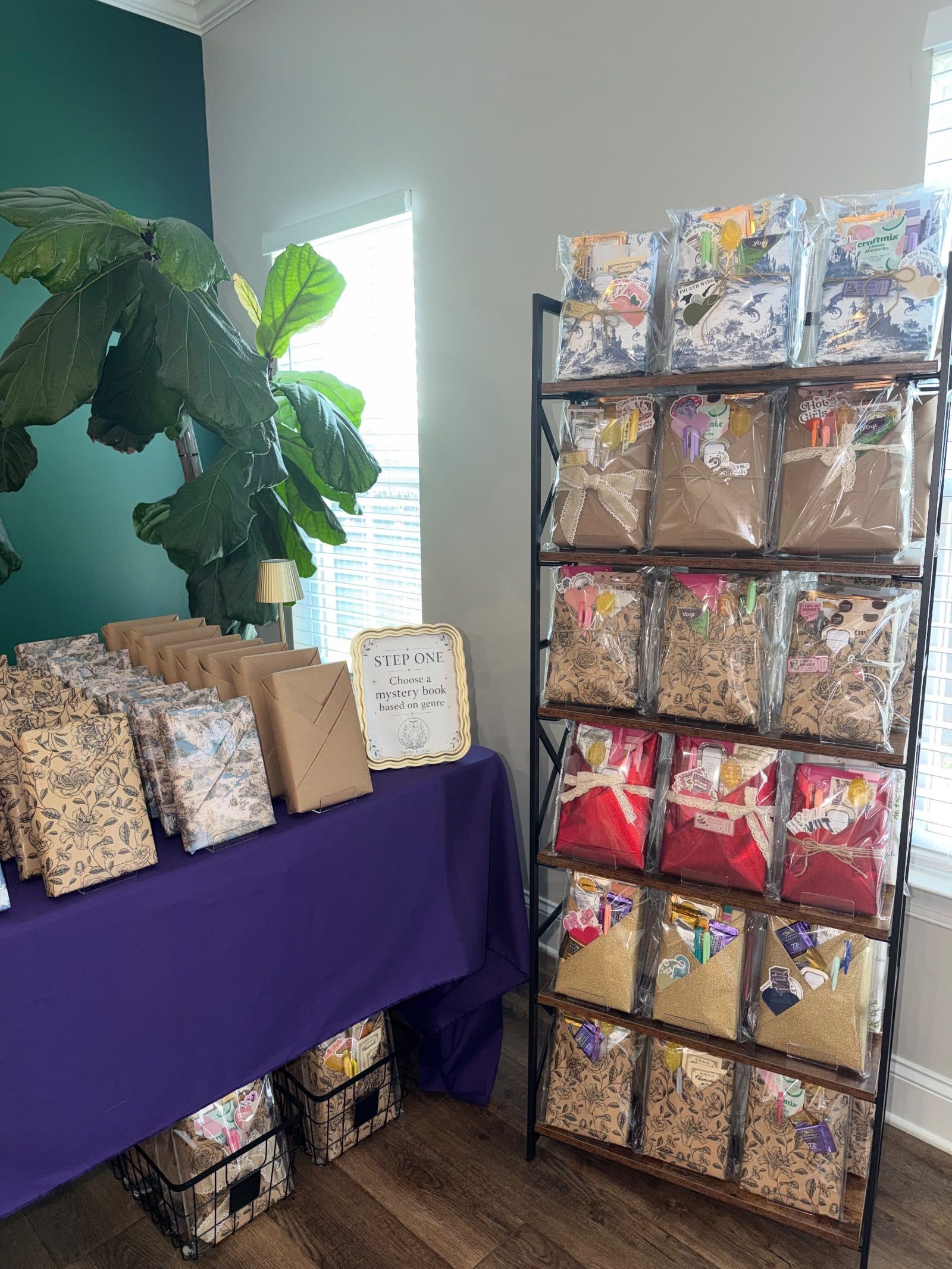 The Tropes and Lore stall at an in-person market